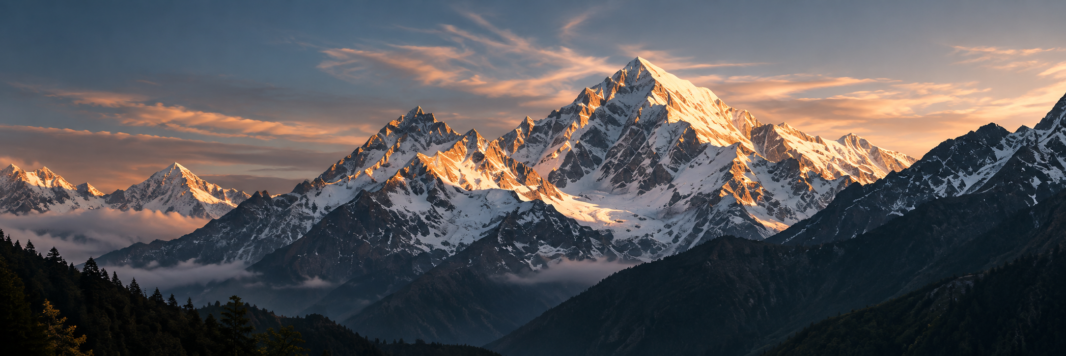 Mountain Panorama at 9,000 ft in Kinnaur